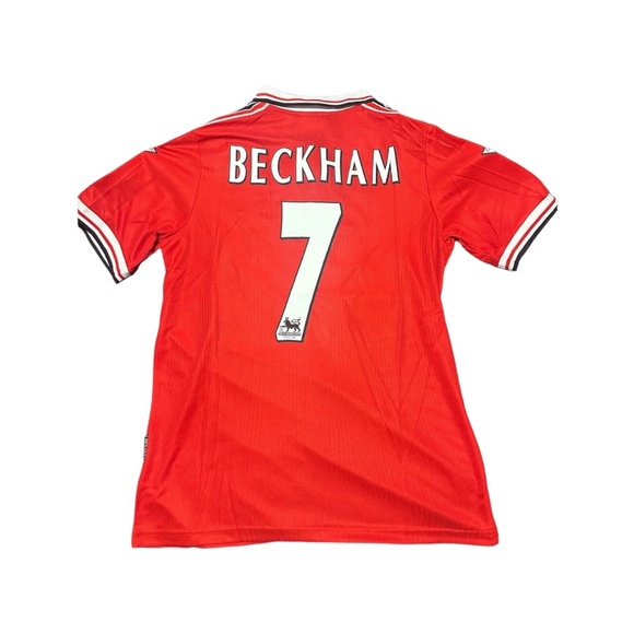 1999/00 RETRO Manchester united home kit. David Beckham soccer football jersey - Picture 2 of 2
